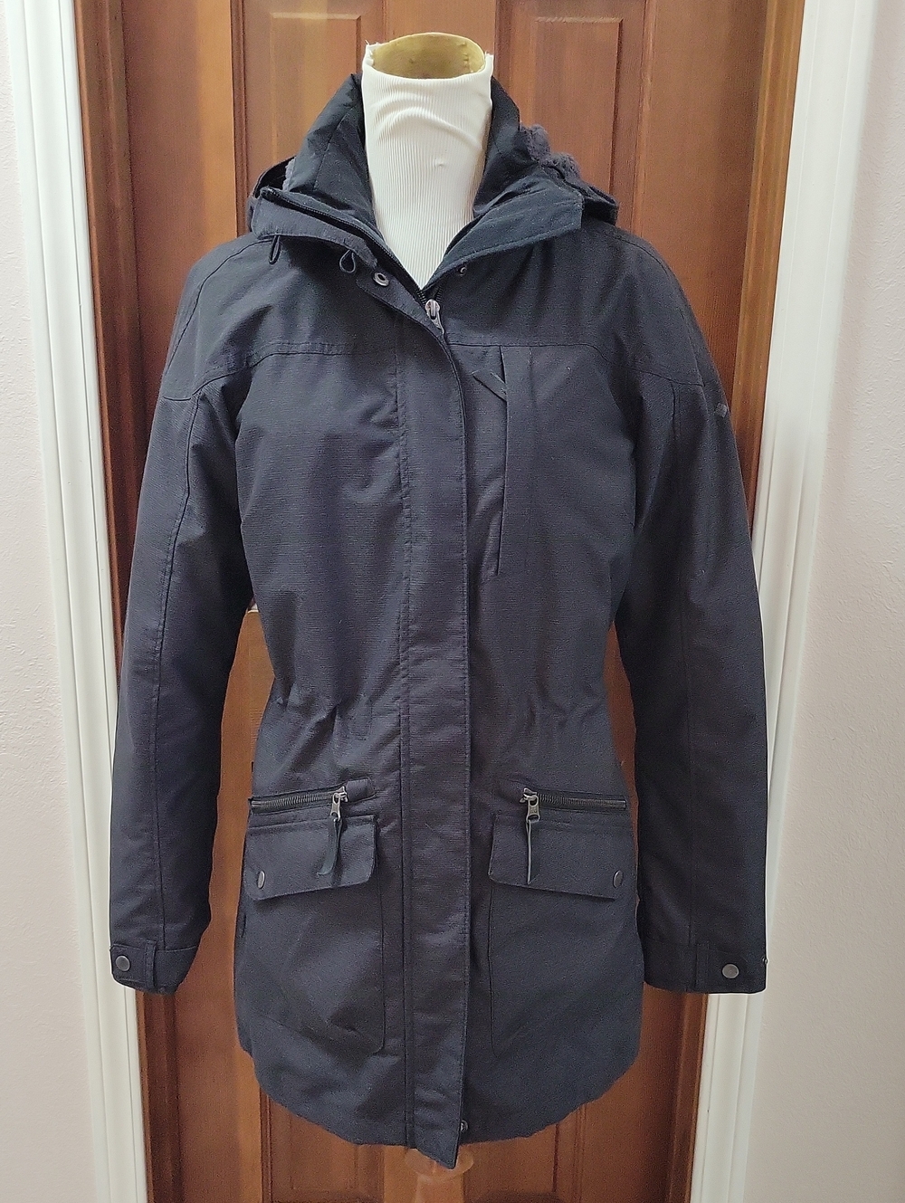 Women’s Columbia Interchange Black Hooded Parka Jacket